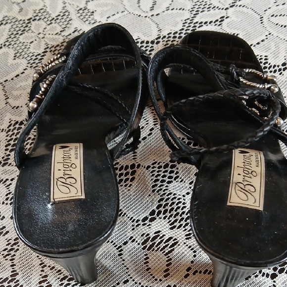 Brighton Black Sandals with Glossy Straps - Picture 5 of 9